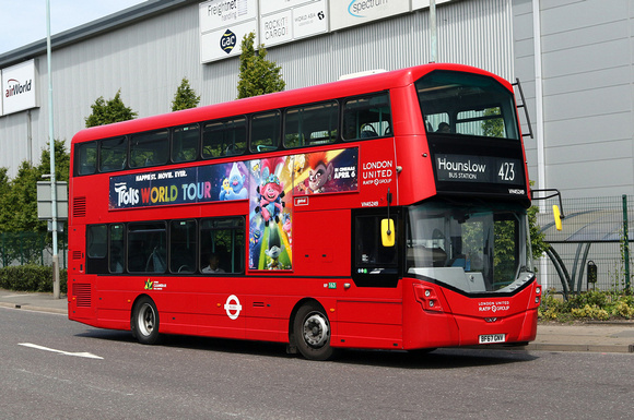 Route 423, London United RATP, VH45249, BF67GNV, Hatton Cross