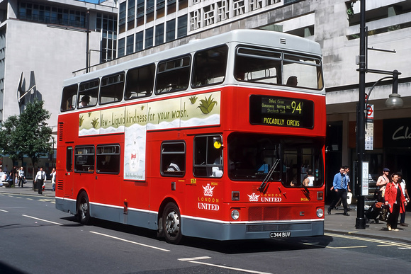 Route 94, London United, M1344, C344BUV, Oxford Street