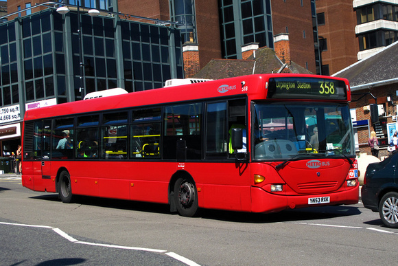 Route 358, Metrobus 518, YN53RXK, Bromley