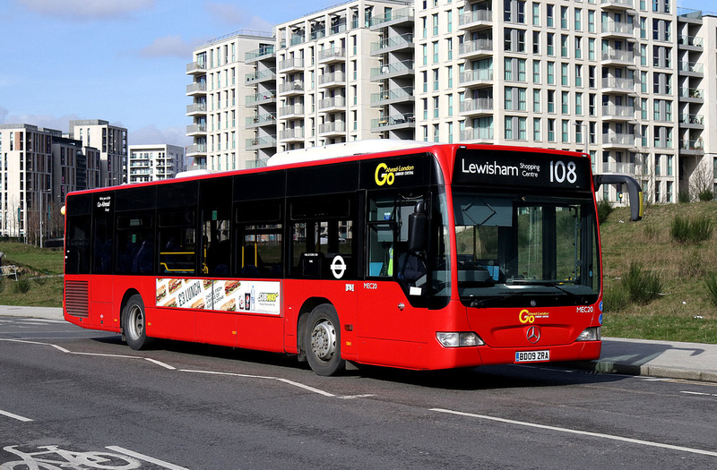 London Bus Routes | Route 108: Lewisham Station - Stratford ...