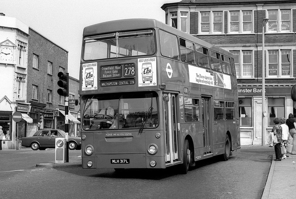 Route 278, London Transport, DMS1317, MLH317L, Walthamstow
