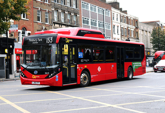 Route 153, Go Ahead London, SEe18, LJ66CFV, Holloway Rd