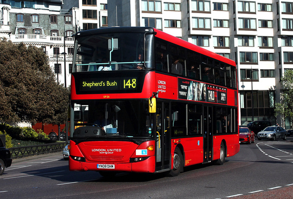 Route 148, London United RATP, SP26, YN08DHM, Marble Arch