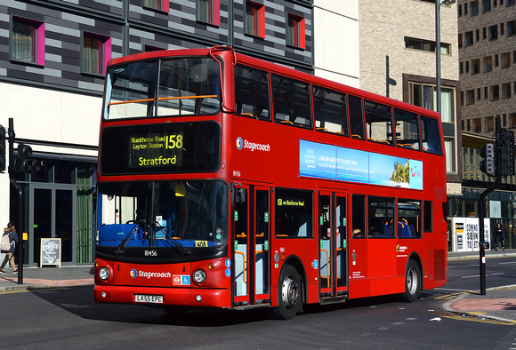 Route 158, Stagecoach London 18456, LX55EPC, Stratford