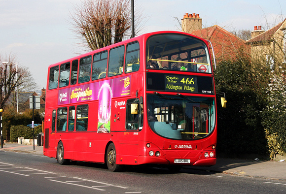 Route 466, Arriva London, DW108, LJ05BHL, Shirley