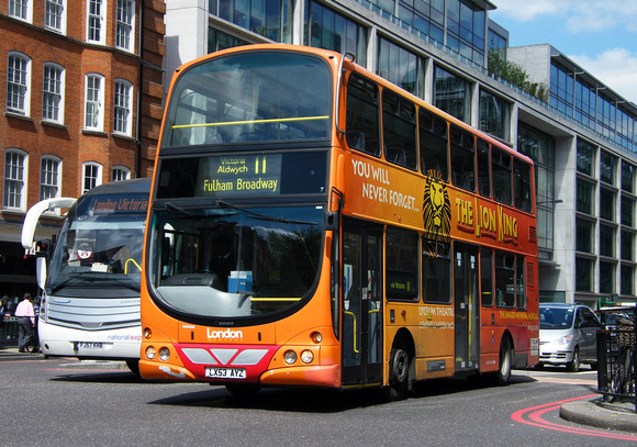 Route 11, London General, WVL148, LX53AYZ, Victoria