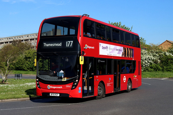 Route 177, Stagecoach London 13067, BF15KGY, Thamesmead