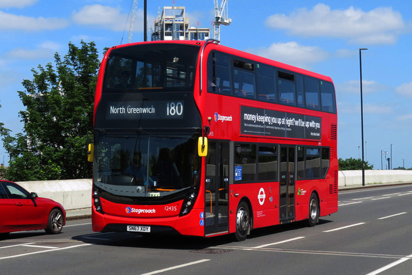 Route 180, Stagecoach London 12435, SN67XDY, Abbey Wood