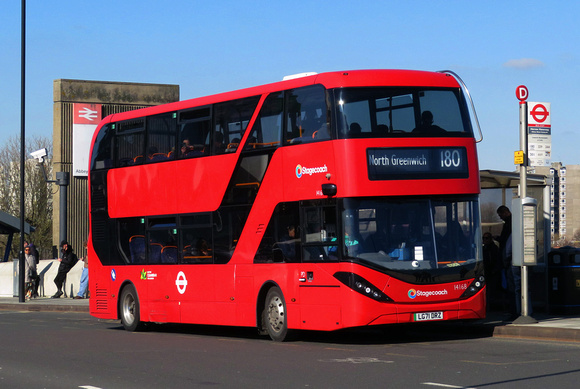 Route 180, Stagecoach London 14168, LG71DRZ, Abbey Wood