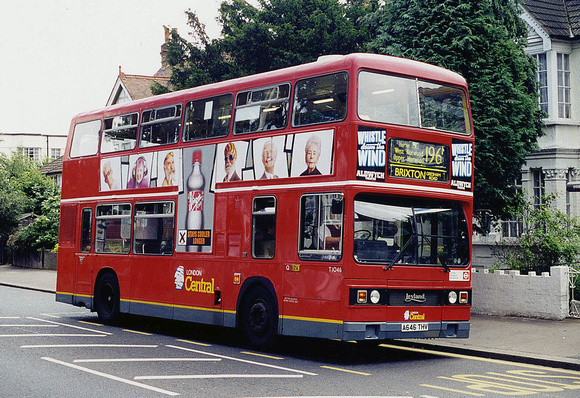 Route 196, London Central, T1046, A646THV, South Norwood