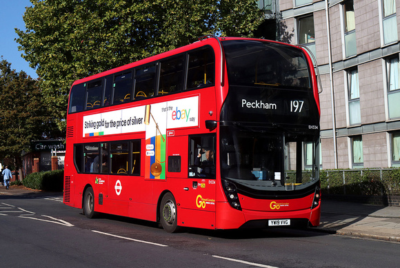Route 197, Go Ahead London, EH334, YW19VVG, Peckham