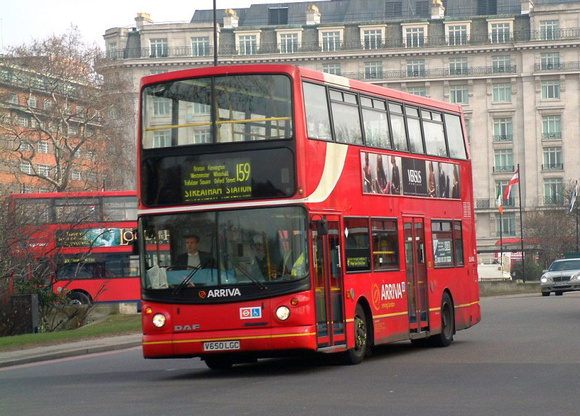Route 159, Arriva London, DLA150, V650LGC, Marble Arch