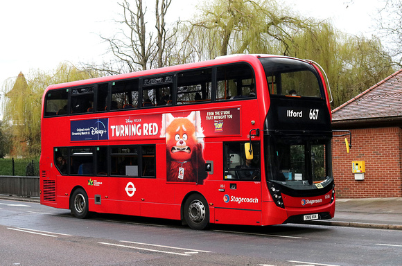 Route 667, Stagecoach London 11038, SN18KUE, Ilford