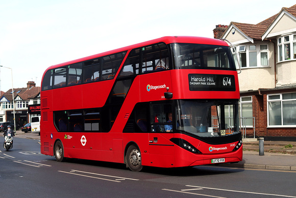 Route 674, Stagecoach London 14145, LF70YVX, Romford