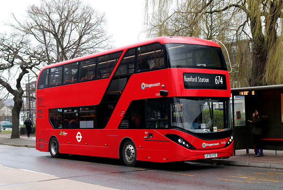 Route 674, Stagecoach London 14105, LF70TYZ, Harold Hill