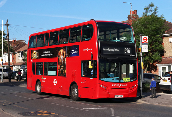 Route 696, London United RATP, ADE40456, YX62BJF, Hayes