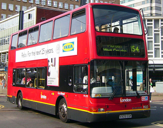 Route 154, London General, PVL190, X509EGK, Croydon