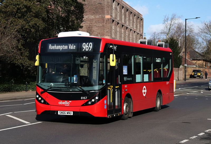 London Bus Routes | Route 969: Whitton, Gladstone Road - Roehampton Vale