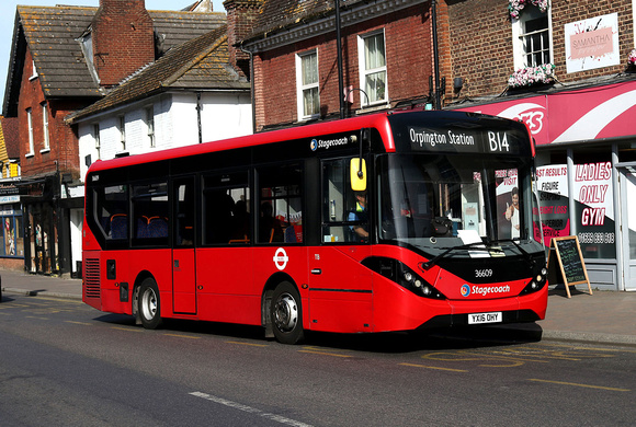 Route B14, Stagecoach London 36609, YX16OHY, Orpington