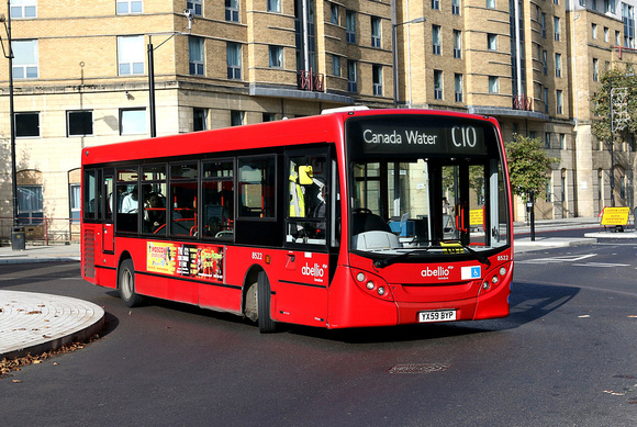 Route C10, Abellio London 8522, YX59BYP, St George's Circus
