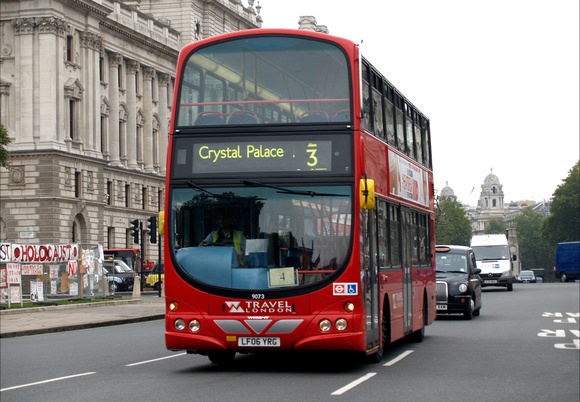 Route 3, Travel London 9073, LF06YRG, Whitehall