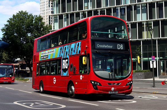 Route D8, Stagecoach London 16985, BV10WWN, Stratford