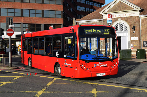 Route 227, Stagecoach London 36553, LX12DKF, Bromley