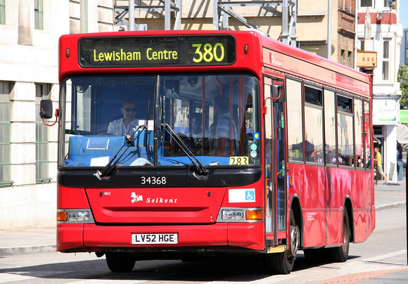 Route 380, Selkent ELBG 34368, LV52HGE, Woolwich