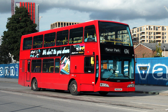 Route 474, Go Ahead London 884, PN09EMV, Canning Town