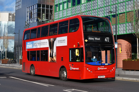 Route 472, Stagecoach London 12348, SN64OGX, North Greenwich