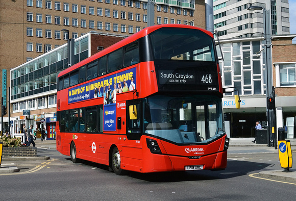 Route 468, Arriva London, HV411, LF18AWC, Croydon