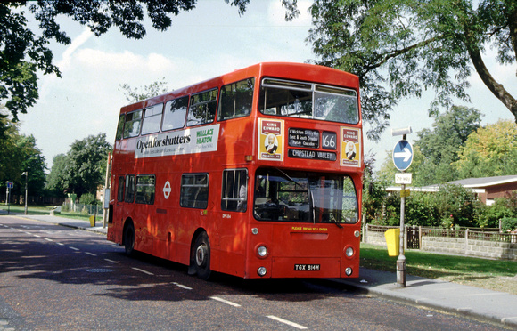 Route 166, London Transport, DMS814, TGX814M