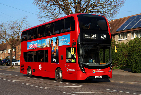 Route 499, Stagecoach London 10347, SN16OLO, Harold Hill