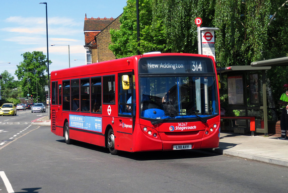 Route 314, Stagecoach London 36267, LX11AVV, Bromley