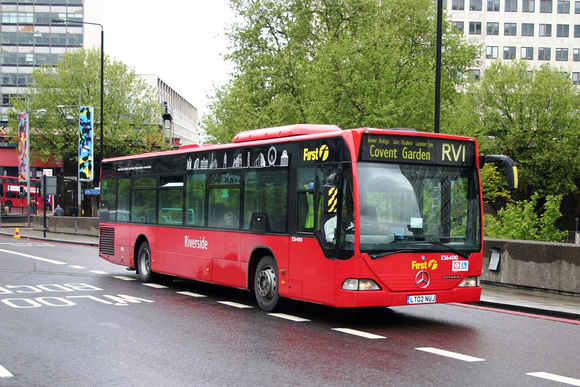 Route RV1, First London, ES64010, LT02NUJ, Waterloo