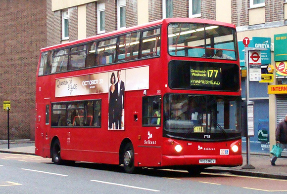 Route 177, Selkent ELBG 17153, V153MEV, Woolwich