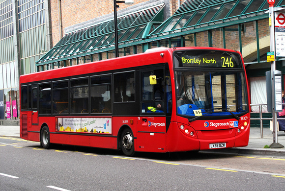 Route 246, Stagecoach London 36309, LX58BZW, Bromley