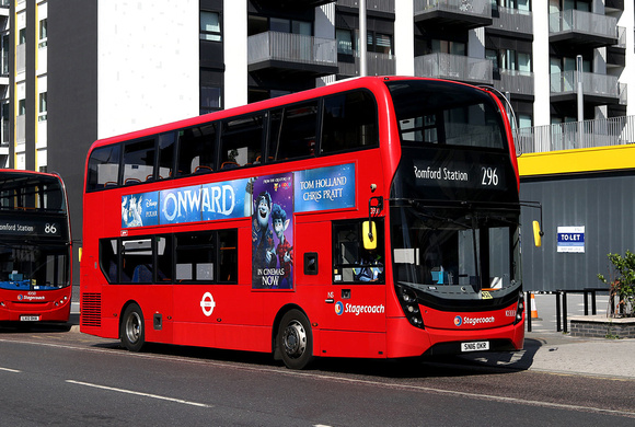 Route 296, Stagecoach London 10333, SN16OKR, Ilford
