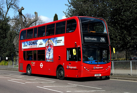 Route 296, Stagecoach London 19817, LX11BKK, Ilford