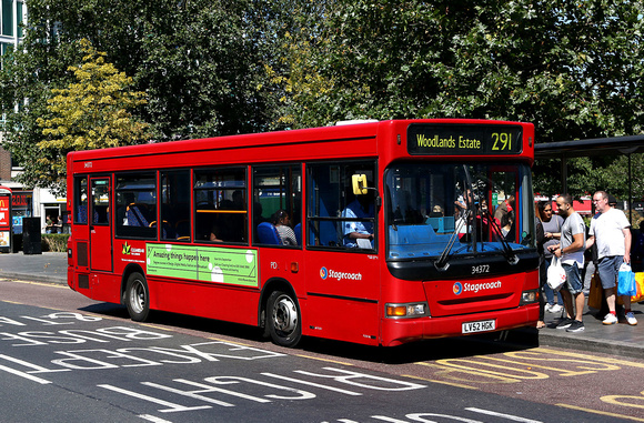 Route 291, Stagecoach London 34372, LV52HGK, Woolwich