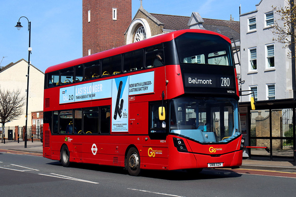 Route 280, Go Ahead London, WSD14, SN18XZH, Tooting