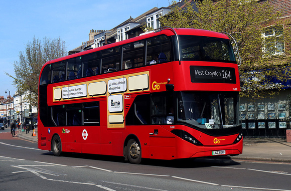 Route 264, Go Ahead London, Ee80, LG72DPF, Tooting