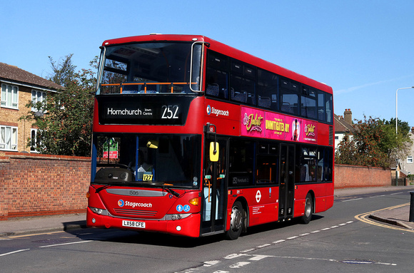 Route 252, Stagecoach London 15015, LX58CFE, Romford