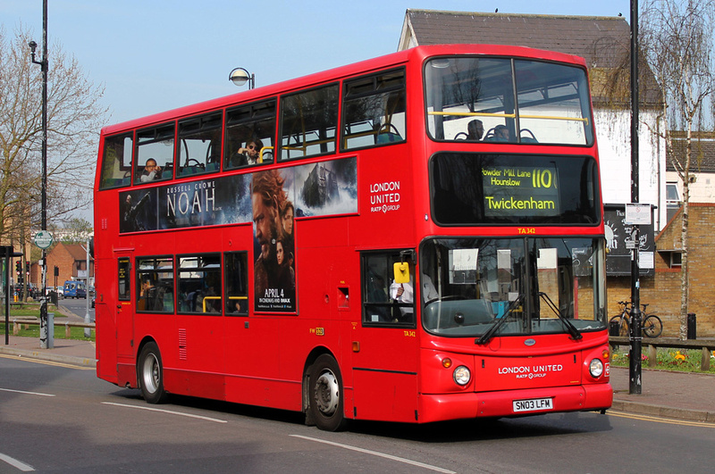 London Bus Routes | Route 110: Hounslow - Hammersmith | Route 110 ...