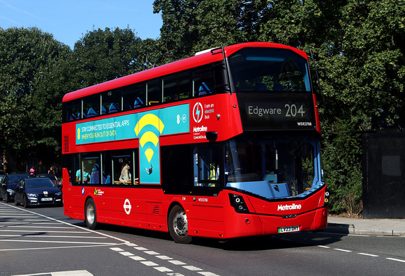 Route 204, Metroline, WDE2788, LV23DHY, Colindale