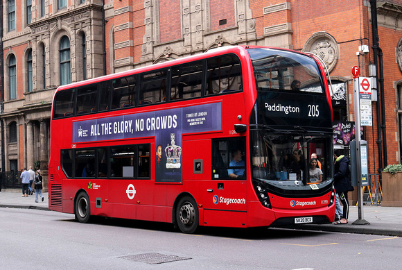 Route 205, Stagecoach London 11390, SK20BCX, Liverpool Street