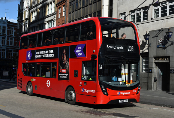 Route 205, Stagecoach London 11396, SK20BDU, Liverpool Street