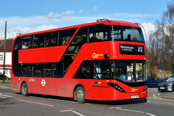 Route 212, Go Ahead London, Ee37, LF20XMR, Chingford Hatch