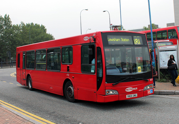 Route 181, Metrobus 601, YM55SWU, Lewisham