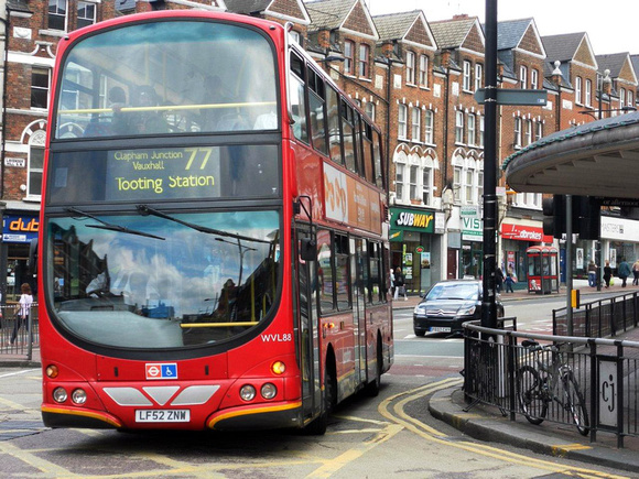 Route 77, London General, WVL88, LF52ZNW, Clapham Junction